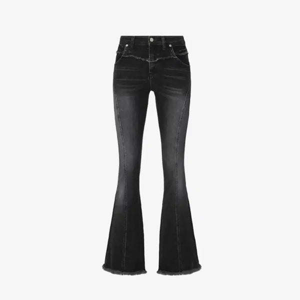 [BUNJANG] Nueolin Vintage Bootcut Denim Jeans / 뉴얼린 히피 빈티지 부츠컷 데님