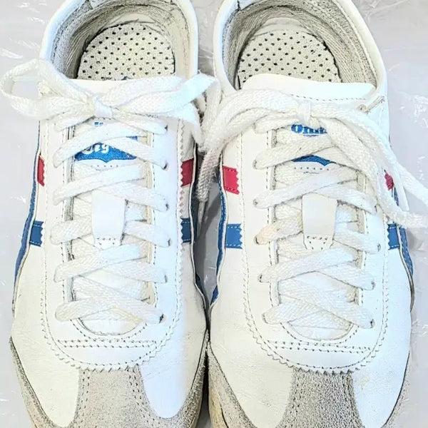 [BUNJANG] Onitsuka Tiger Mexico 66 Tricolore Sneakers (235mm) / 오니츠카타이거 멕시코 66 화이트/블루/레드 (235mm)