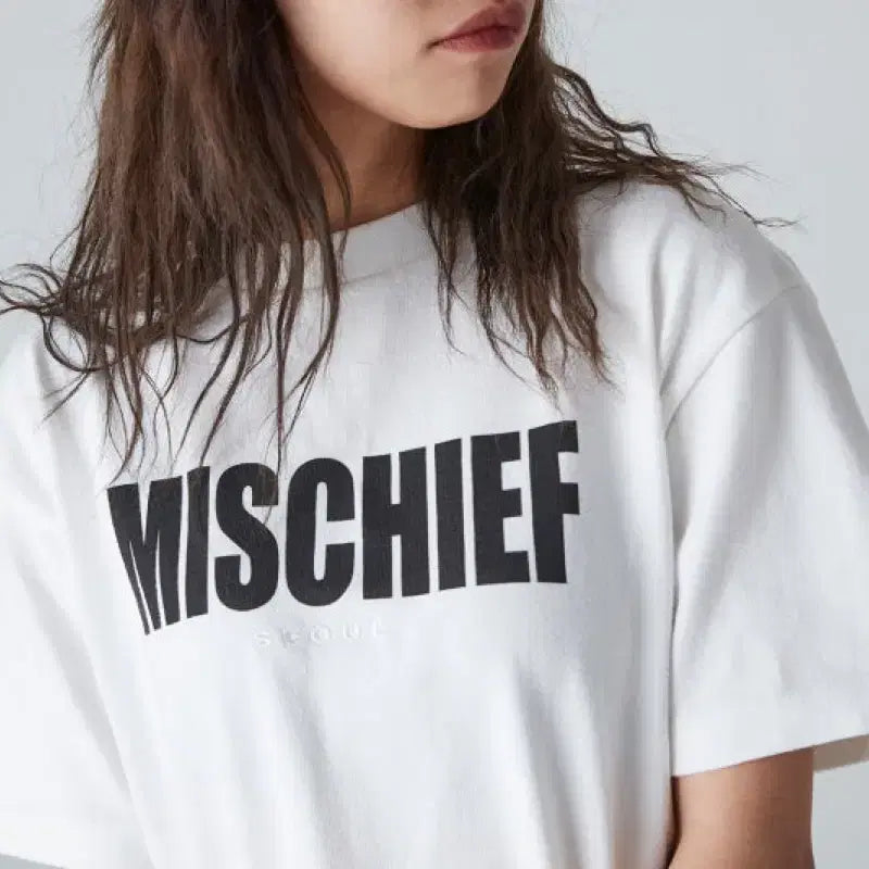 [BUNJANG] Mischief Logo Short Sleeve T-Shirt / 미스치프 로고 반팔티셔츠