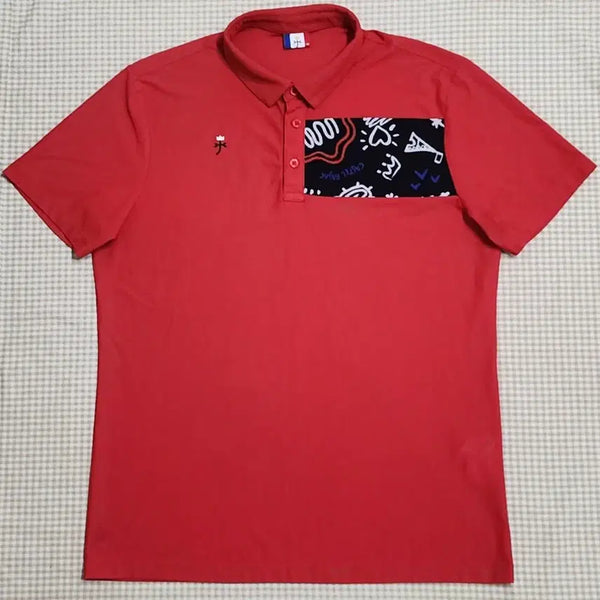 [BUNJANG] Castelbajac Men's Golf T-Shirt Size XL (105) / 까스텔바작 남성골프티셔츠 사이즈 105