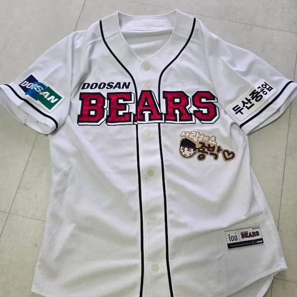 [BUNJANG] Doosan Bears Baseball Player Lee Jong-wook #39 Jersey (Nameplate Detached) Size 100 / 두산베어스 39번 이종욱마킹 (이름은 떨어짐) 100사이즈 유니폼