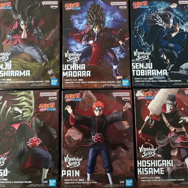 [BUNJANG] Naruto Akatsuki Banpresto Vibration Figures Bundle Set (9 Types) / 나루토 아카츠키 반프 바이브레이션, 이펙트림 피규어 일괄 9종