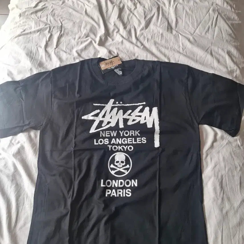 [BUNJANG] Stussy World Tour Skull Print T-Shirt XL / 스투시 월드투어 스컬 프린팅 XL