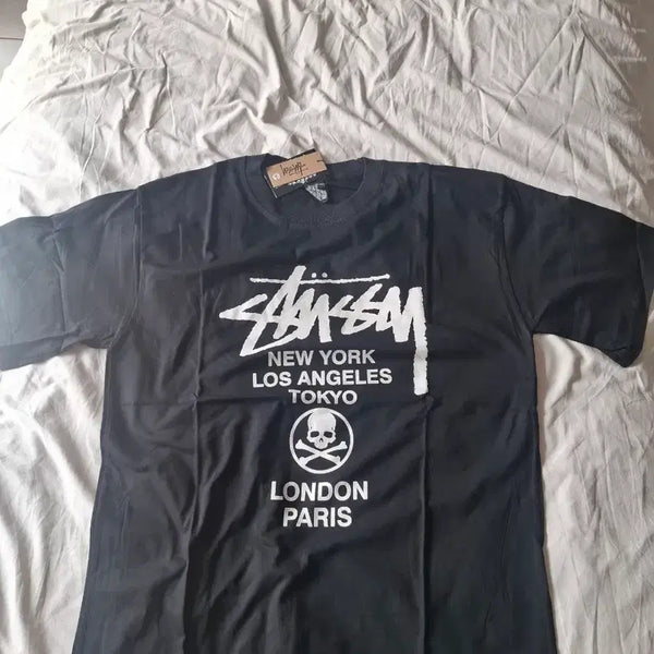 [BUNJANG] Stussy World Tour Skull Print T-Shirt XL / 스투시 월드투어 스컬 프린팅 XL