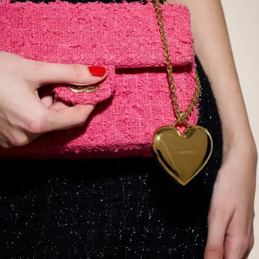 [BUNJANG] Numbering Heart Micro Bag Gold / [새상품] 넘버링 하트 마이크로백 골드