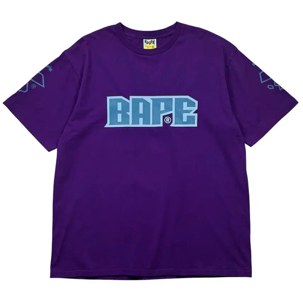 [BUNJANG] BAPE Logo Purple T-Shirt / 베이프 로고 퍼플 반팔티