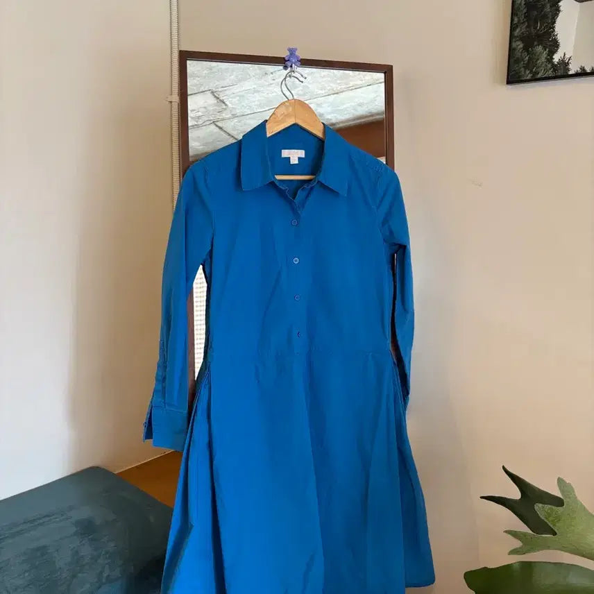 [BUNJANG] COS Blue Shirt Dress / cos 코스 셔츠 원피스
