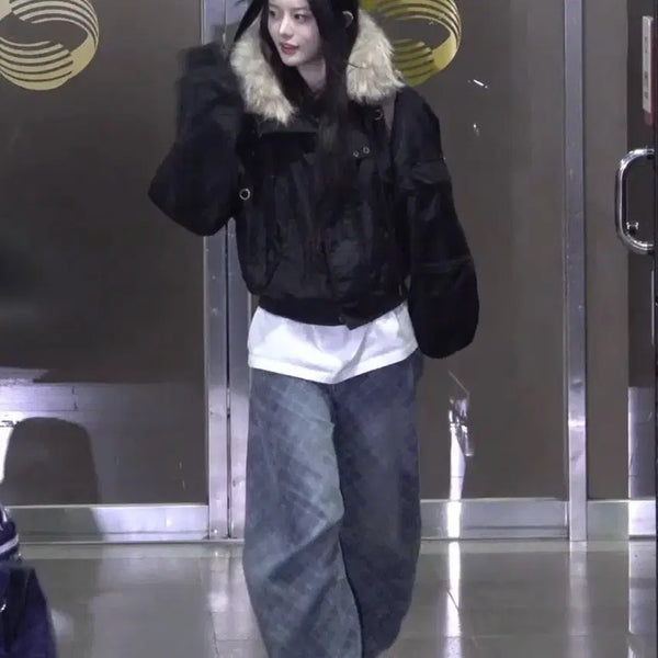 [BUNJANG] Badblood Lion Patch Blue Denim Pants XXS / 배드블러드 라이온패치 블루데님 팬츠 Xxs 아일릿민주 손민수