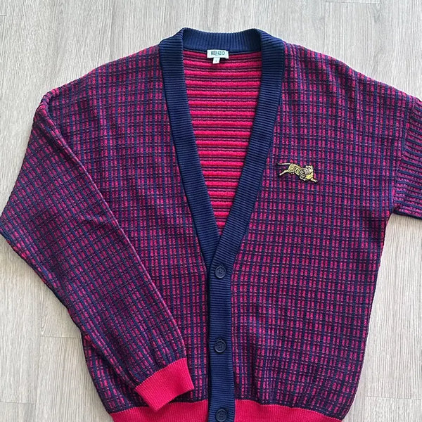 [BUNJANG] Kenzo Tiger Knit Cardigan L / [L] 겐조 타이거 가디건 / 겐조 니트 가디건