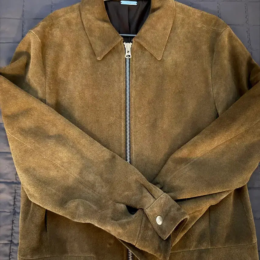 [BUNJANG] Tonywack Suede Jacket Khaki / 토니웩 스웨이드 자켓 카기