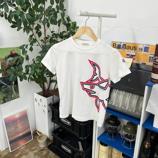 [BUNJANG] Moncler Kids Short-Sleeve T-Shirt, Size 12Y (Fits Adult Women) / 몽클레어 키즈 반팔 티셔츠 12y(성인여성 가능)