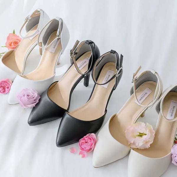 [BUNJANG] Mayyun Strap Heels White 225 9cm / [새상품] 메이윤 스트랩 힐 화이트 225 9cm