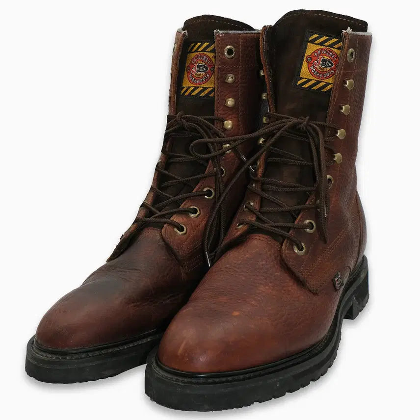 [BUNJANG] Justin 9-Hole Leather Work Boots Size 11 (290) / 빈티지 저스틴 9홀 레더 워크 부츠 11(290)사이즈 BT29002
