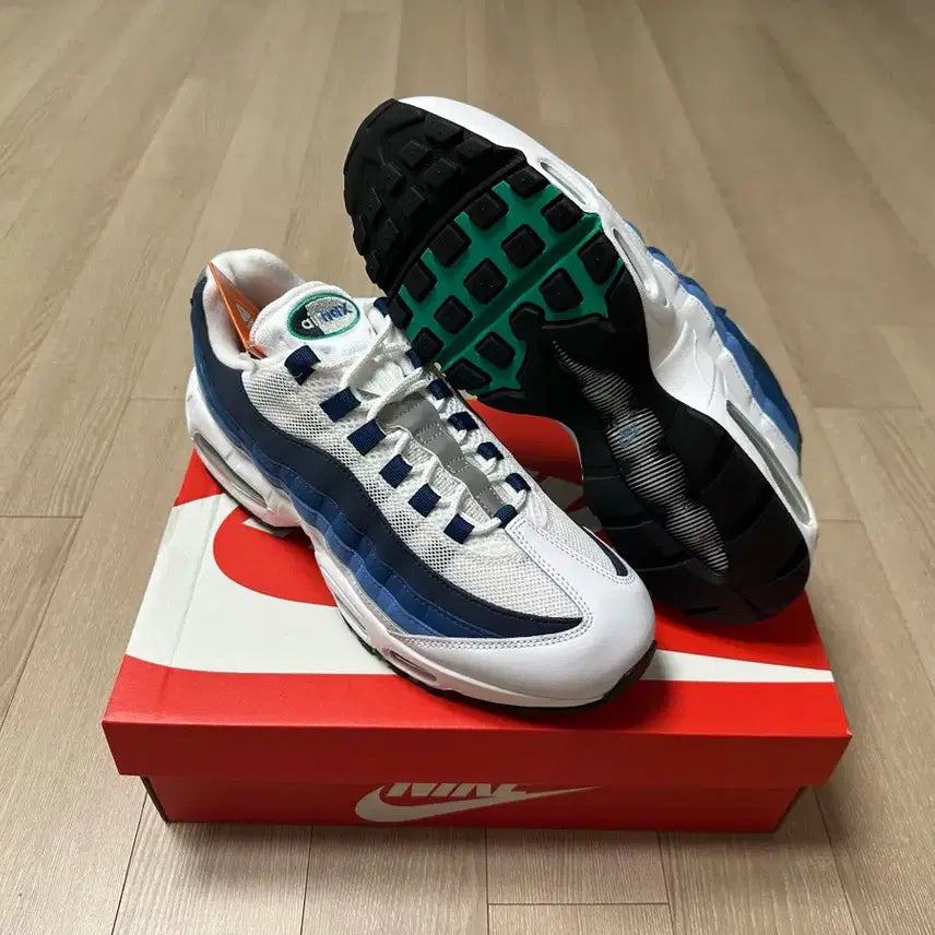 [BUNJANG] Nike Air Max 95 White Blue Black Big Bubble 280 / 나이키 에어맥스 95 흰파검 빅버블 280