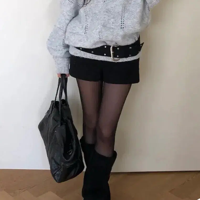 [BUNJANG] Jinver Wool Short Pants M / 진버 겨울 모직 숏 팬츠 M