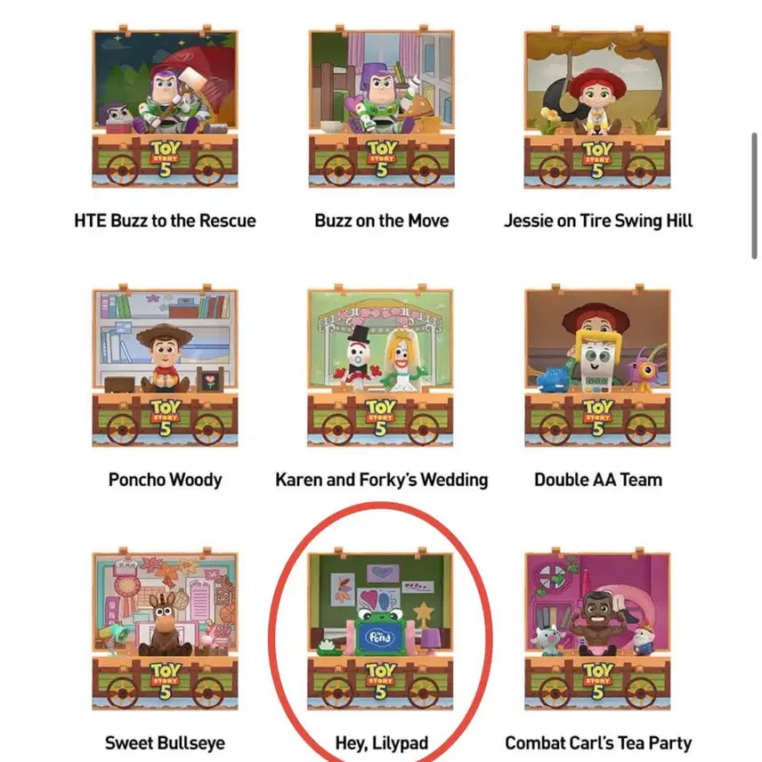 [BUNJANG] Pop Mart Toy Story 5 Lilypad Figure / 정가이하)팝마트 토이스토리5 릴리패드