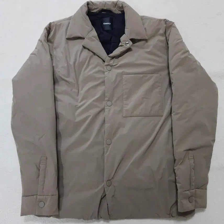 [BUNJANG] Theory Quilted Padded Jacket Beige / 띠어리 퀼팅 베이지 패딩 급처