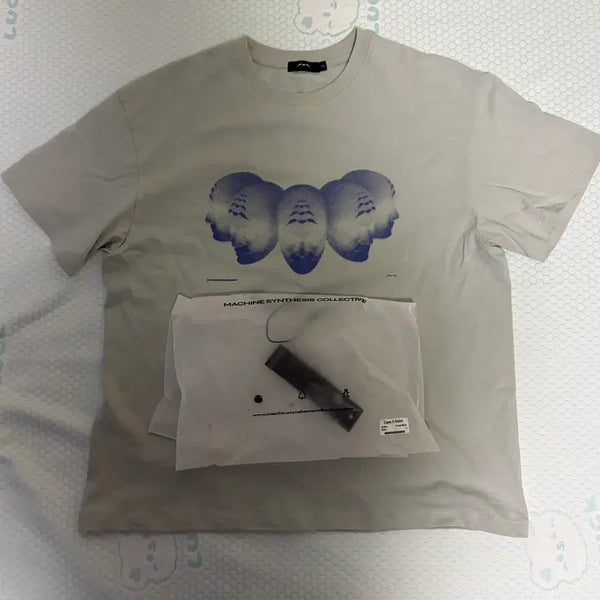 [BUNJANG] Machine Synthesis Collective Core Tee Frost Blue 2 T-Shirt / 머신신테시스콜렉티브 코어 티 프로스트 블루 2 반팔
