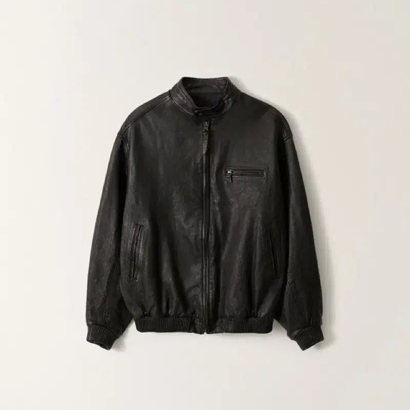 [BUNJANG] Nothing Written Leather Single Rider Jacket Black S / 낫띵리튼 레더 싱글 라이더 자켓 블랙 S