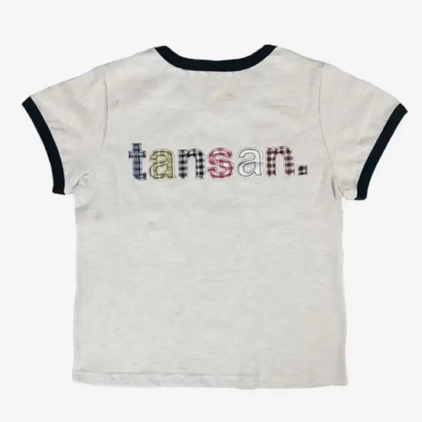 [BUNJANG] Applique Magnesium Carbonate T-Shirt / 탄산마그네슘 아플리케 링거 반팔티셔츠