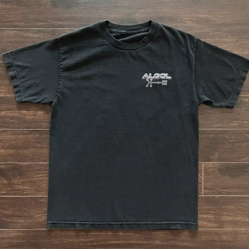 [BUNJANG] Vintage ALGOL Devil Star Biker T-Shirt / [M추정] 미국 빈티지 ALGOL 악마의별 바이크 티셔츠