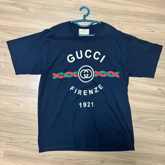 [BUNJANG] Gucci Firenze 1921 T-Shirt Navy / 구찌 피렌체 반팔티 L사이즈 팝니다.