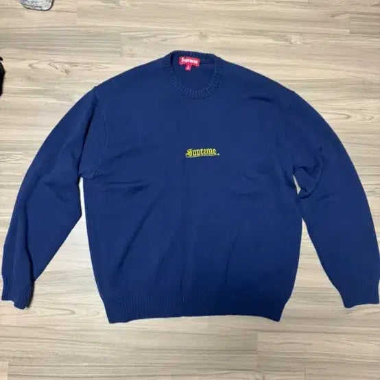 [BUNJANG] Supreme Navy Knit XL / 슈프림 니트 XL