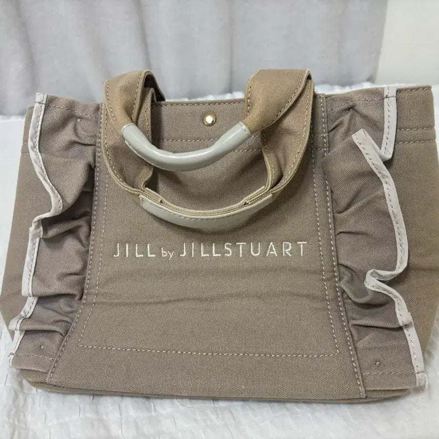 [BUNJANG] JILL by JILLSTUART Frill Tote Bag Cocoa / 질바이질스튜어트 프릴 토트백 코코아 양산형 스나계
