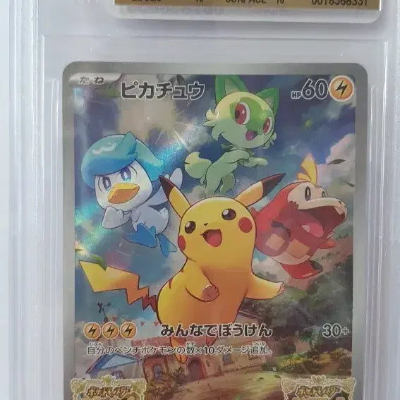 [BUNJANG] Japanese Scarlet & Violet Pikachu Promo BGS 10 Pristine Gold Label Graded Card / 일판 스칼렛 바이올렛 피카츄 프로모 bgs10 프리스틴 골드라벨