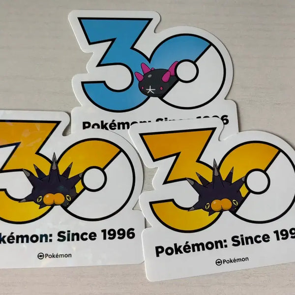 [BUNJANG] Pokemon 30th Anniversary Sticker Set (3 Types) / 포켓몬 30주년 스티커 3종 해무기