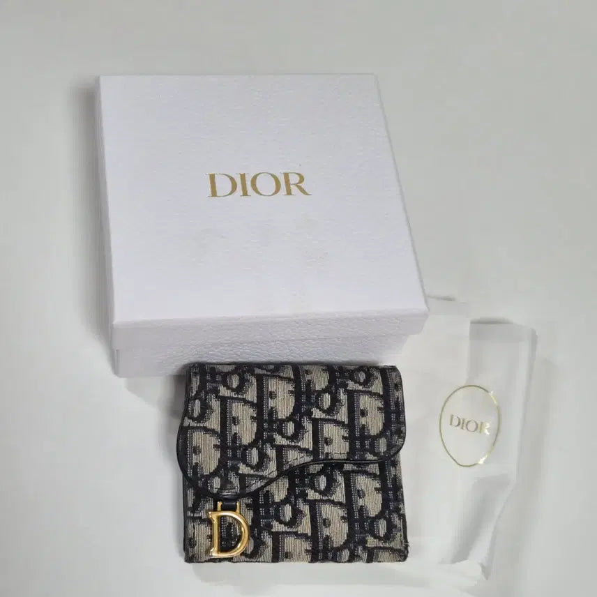 [BUNJANG] Dior Saddle Lotus Oblique Wallet / 디올 새들 로터스 오블리크 반지갑