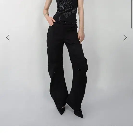 [BUNJANG] Nache Curve Pants Black Size 1 / 나체 커브팬츠 블랙 1사이즈 판매