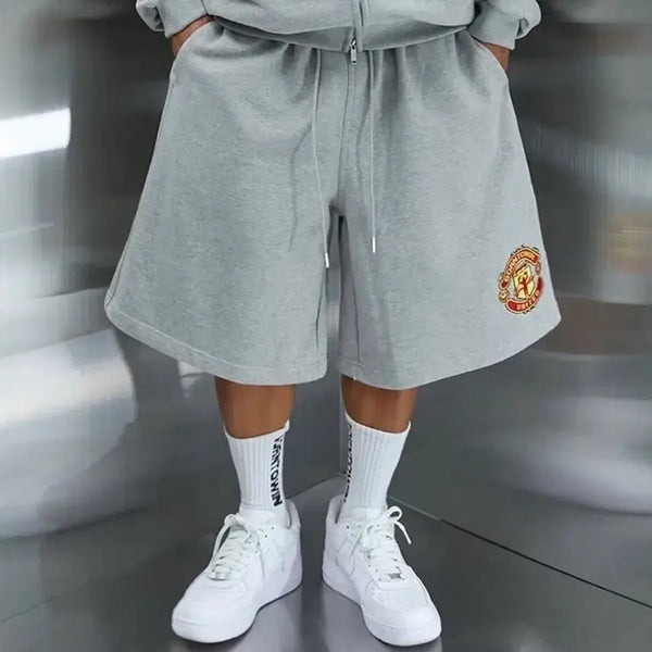 [BUNJANG] Born to Win Man Utd Parody White Bermuda Pants Size 2 / [2]본투윈 맨유 패러디 화이트 버뮤다팬츠