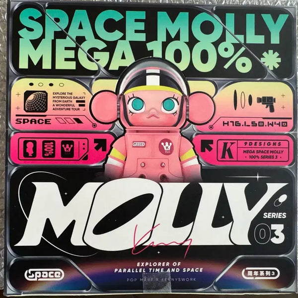 [BUNJANG] Mega Space Molly 100% Series 3 (9pc) Figures / 메가 스페이스 몰리 100% 시리즈3 (9pc)