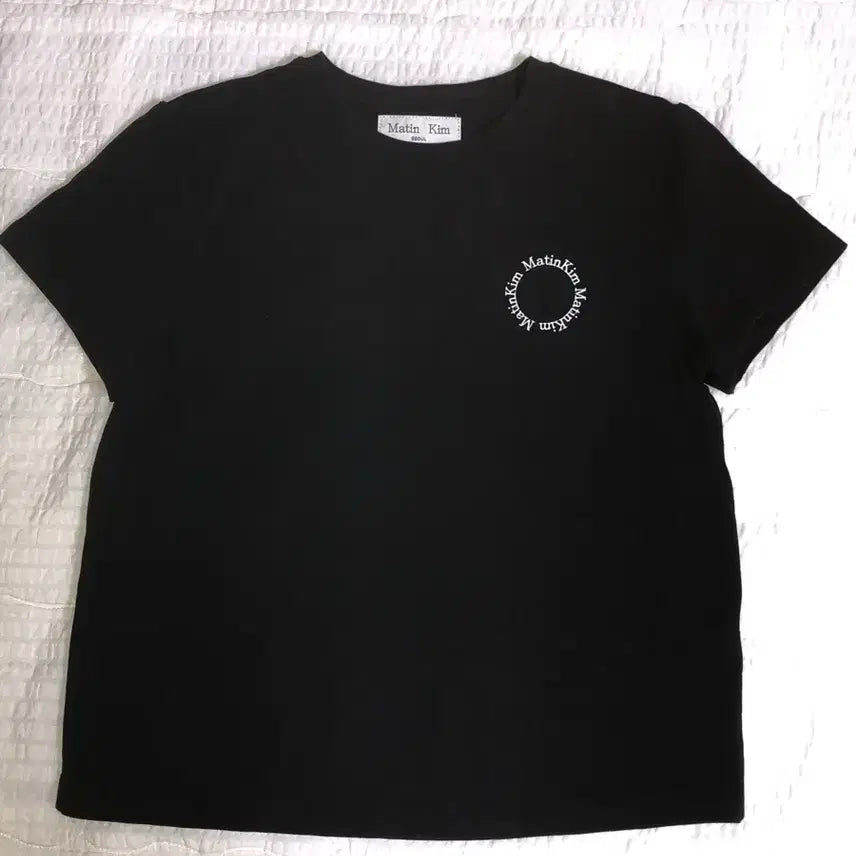 [BUNJANG] Matinkim Black Short-Sleeve T-Shirt / 마뗑킴 반팔티 블랙 M