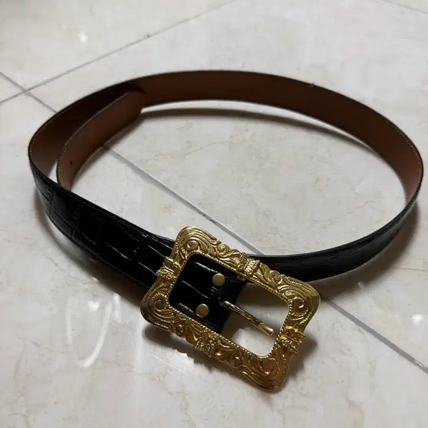 [BUNJANG] Needles Python Western Belt / 니들스 파이톤 웨스턴 벨트