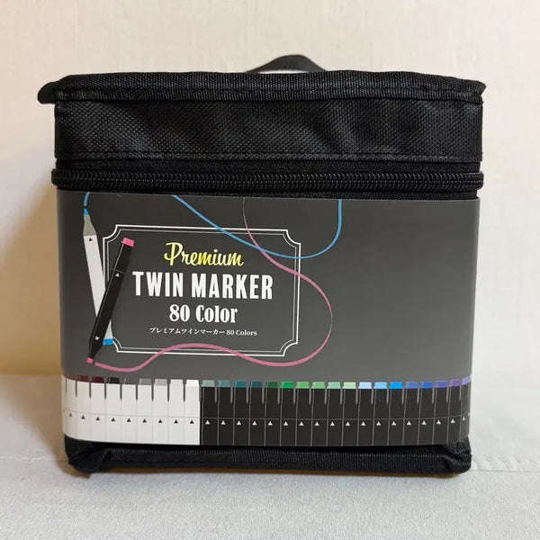 [BUNJANG] Premium Twin Marker Set 80 Colors / 프리미엄 트윈 마카 80컬러 세트 새상품
