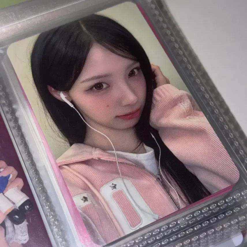 [BUNJANG] Rescene Wonyoung Plus Chat Earphone Photocard POB / 리센느 원이 플러스챗 이어폰 포토카드 양도 미공포