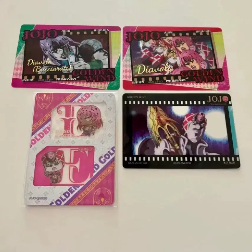 [BUNJANG] JoJo's Bizarre Adventure: Golden Wind Diavolo Trading Card Bundle Set / 일괄 죠죠의 기묘한 모험 트레이딩 카드 디아볼로 세트 황금의 바람