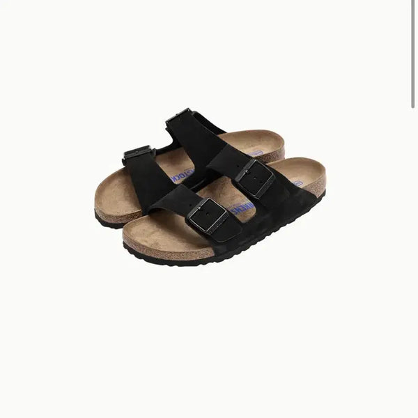[BUNJANG] Birkenstock Arizona Suede Black Sandals / 버켄스탁 아리조나 스웨이드 블랙
