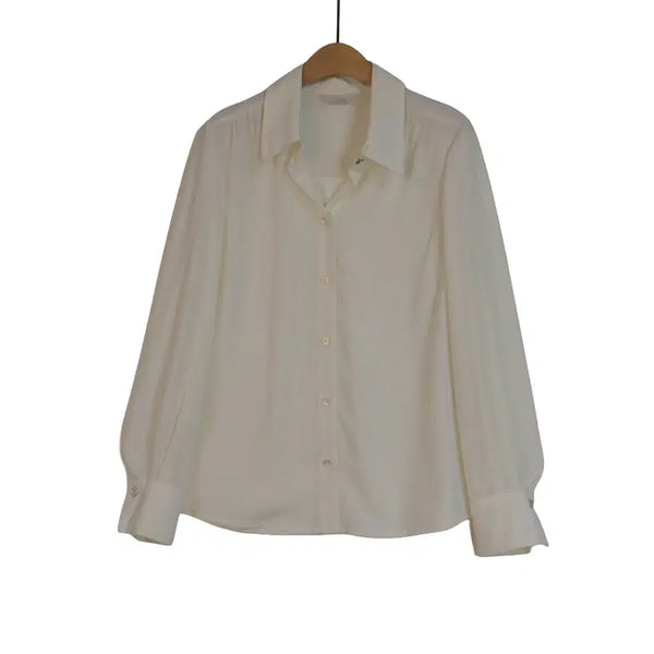 [BUNJANG] JJ JIGOTT White Blouse (Size 66) / JJ JIGOTT 블라우스 66 화이트 셔츠 오피스룩