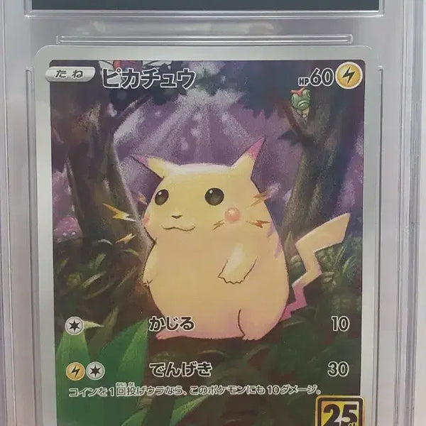[BUNJANG] Japanese Pikachu "Chubbychu" 25th Anniversary CGC 10 Graded Card / 일판 피카츄 뚱카츄 25주년 cgc10