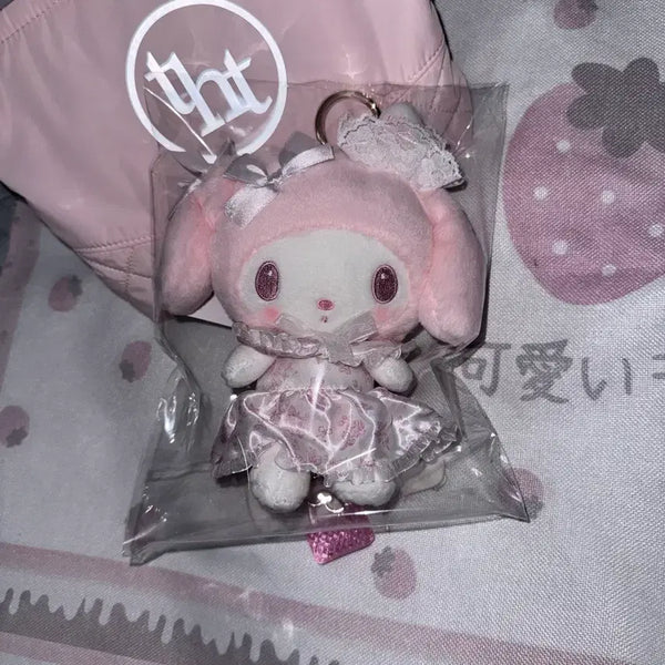[BUNJANG] Shiroichigo Teatime My Melody Doll with Bag / 시로이치고 티타임 마이멜로디 인형 + 가방