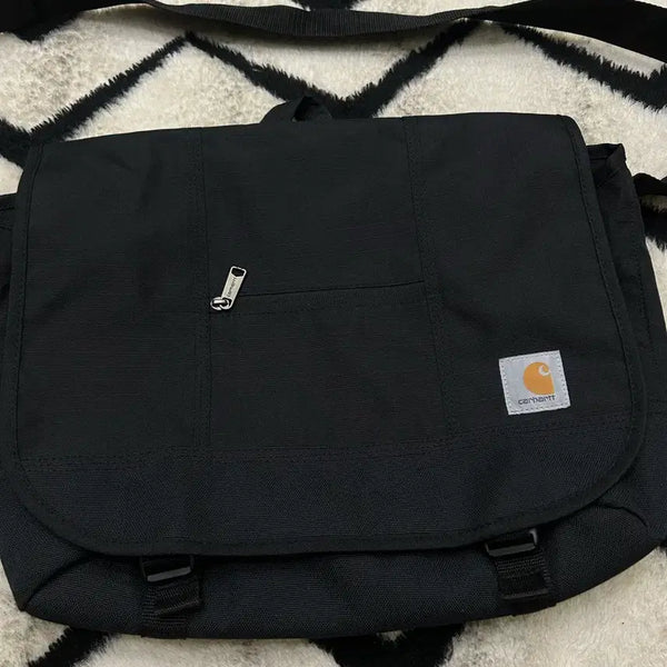 [BUNJANG] Carhartt Ripstop Messenger Bag - Black / 칼하트 립스탑 메신저 백/블랙