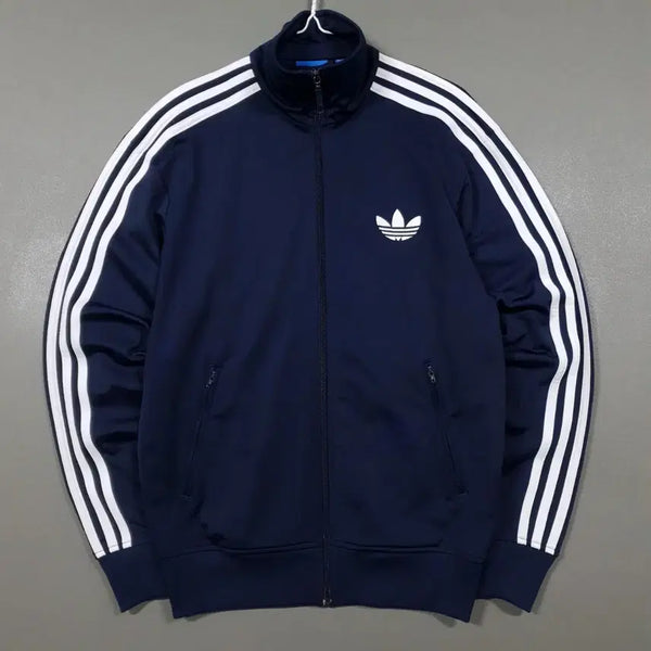 [BUNJANG] Adidas Europa Firebird Track Top Jersey Jacket Navy M (95) / M) 아디다스 희귀 유로파 파이어버드 트랙탑 져지 자켓 네이비 95