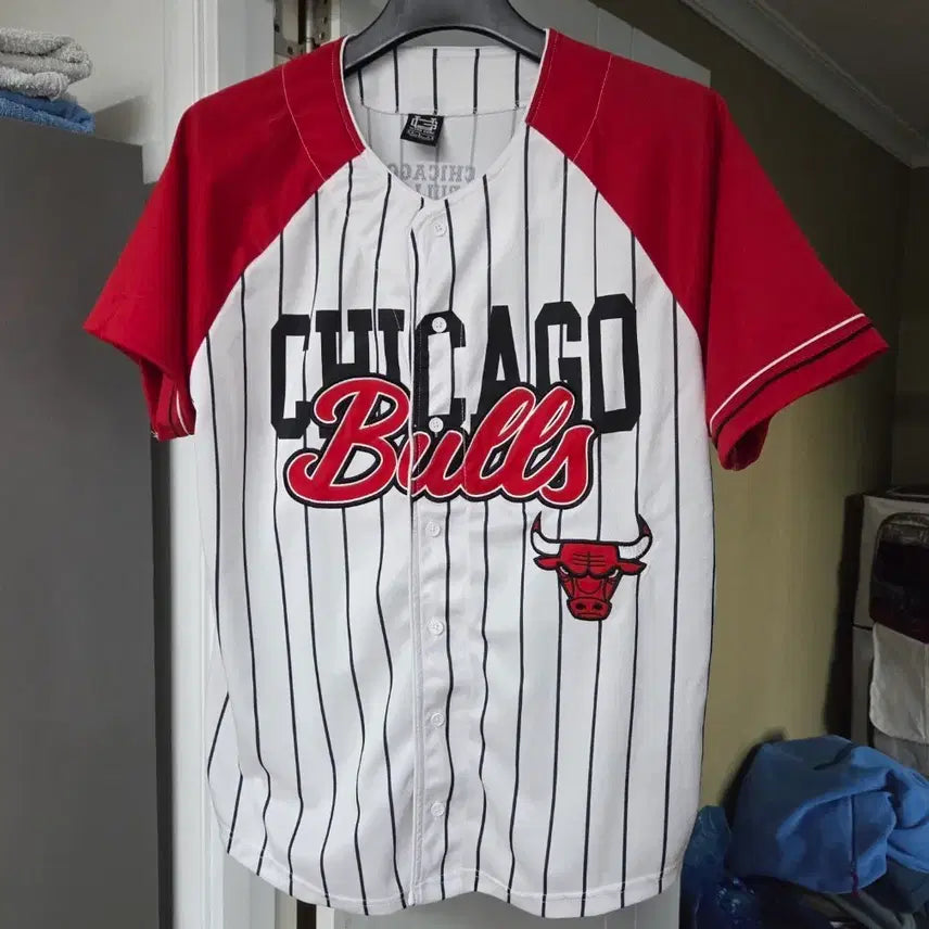 [BUNJANG] Chicago Bulls Baseball Jacket Uniform L (105) / (L/105) 시카고불스 베이스볼 자켓 유니폼