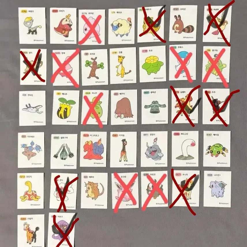 [BUNJANG] Pokemon Bread Sticker / (개당500원) 포켓몬 빵 띠부씰