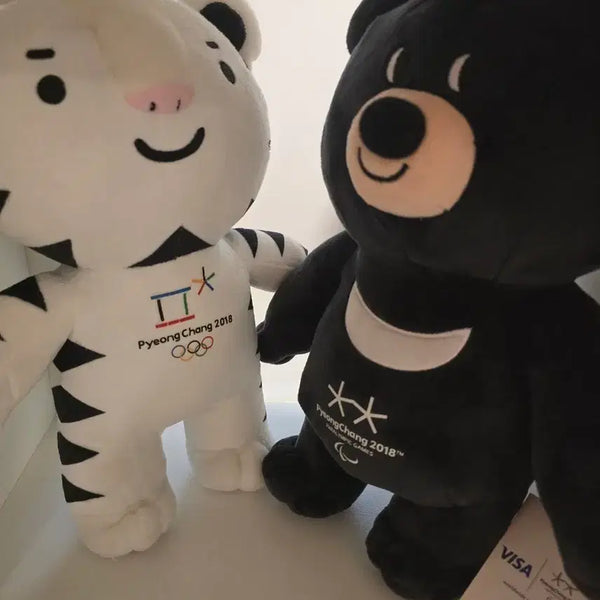[BUNJANG] Soohorang & Bandabi Doll Set - 2018 Pyeongchang Winter Olympics Official Goods / 평창 동계올림픽 공식 굿즈 수호랑 반다비 인형