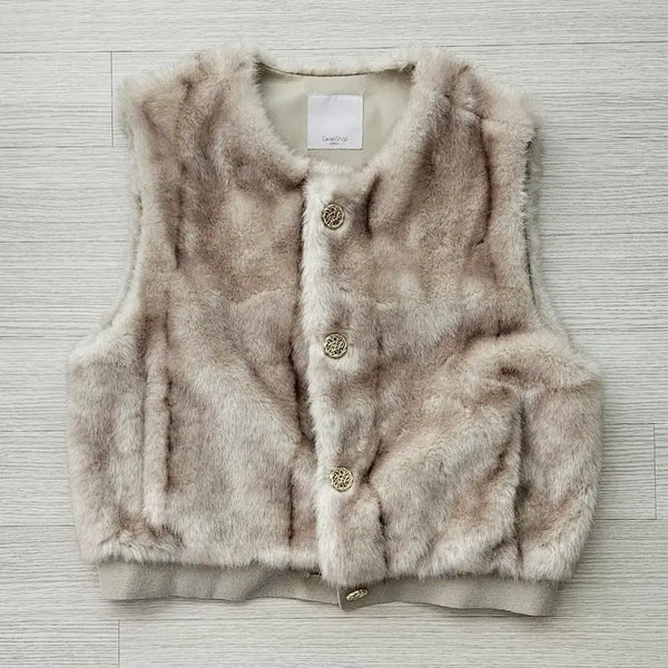 [BUNJANG] Celebshop Faux Fur Vest (Size M, Fits 66-77) / 셀렙샵 퍼 베스트 조끼 M(66-77) 사이즈