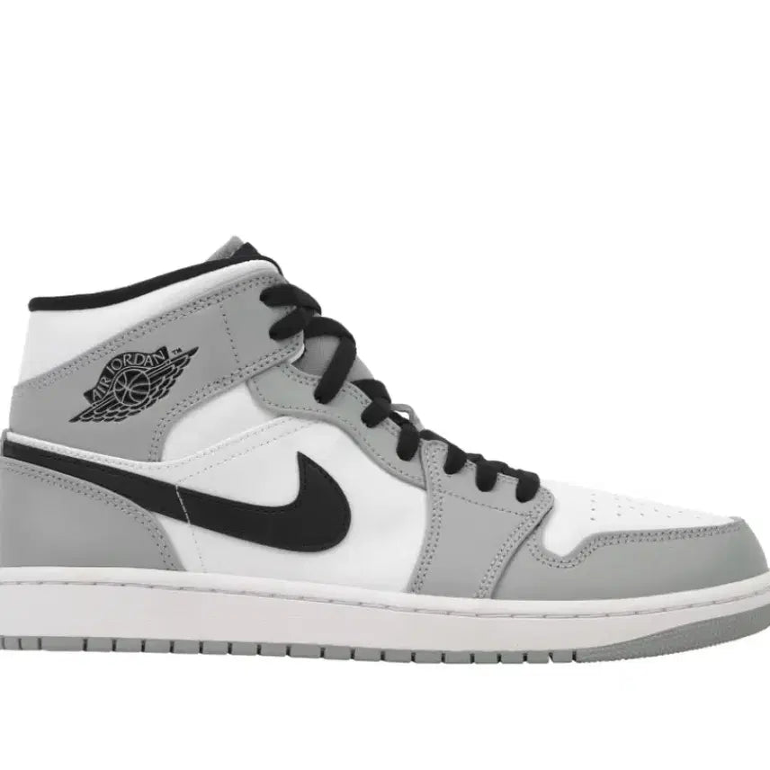 [BUNJANG] Air Jordan 1 Mid Grey White Black Sneakers / 조던1 미드 그레이 화이트 블랙